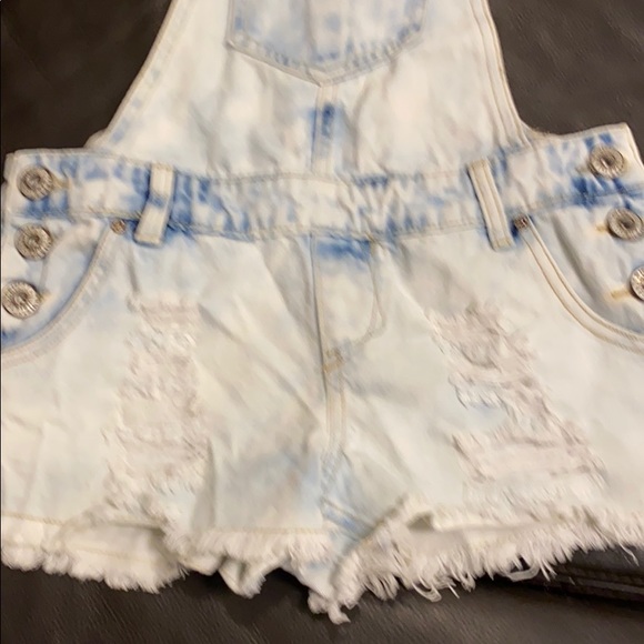 Parisian Collect Distress/acid-w overall short - Picture 3 of 6